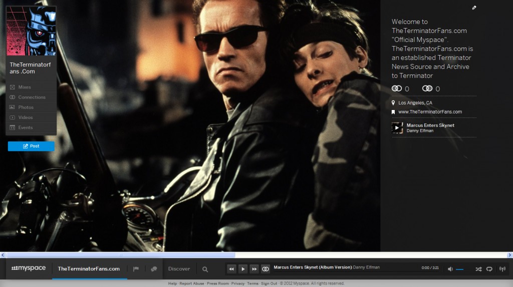 Terminator Myspace