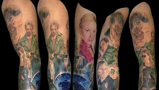 Terminator Sleeve Tattoo