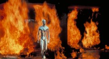 T-1000 walks through fire