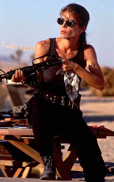 Linda Hamilton as Sarah Connor