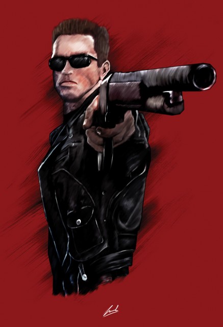 Come with me if you want to live by Luke Butland Terminator Art