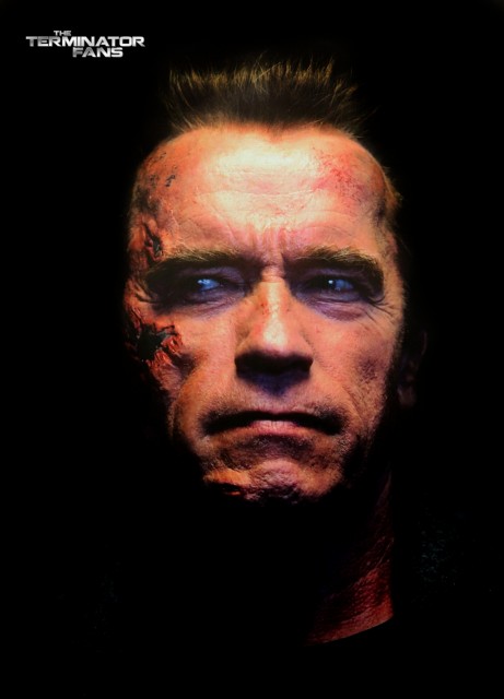 T-800 Battle Damage Make-Up Test