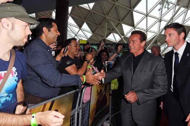 Arnold Schwarzenegger Terminator Gensiys London Preview