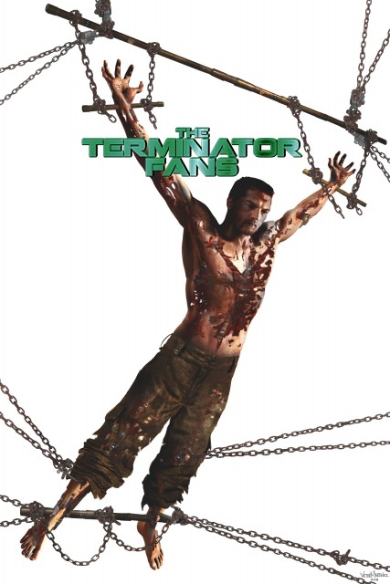 Marcus Wright Hanging Terminator Salvation Concept Art
