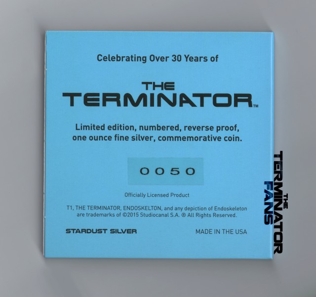 Stardust Silver The Terminator Commemorative Coin