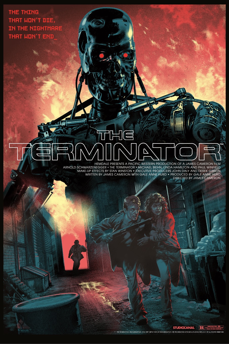 DaVinci Dreams The Terminator Tech Noir Edition Print by Stan and Vince