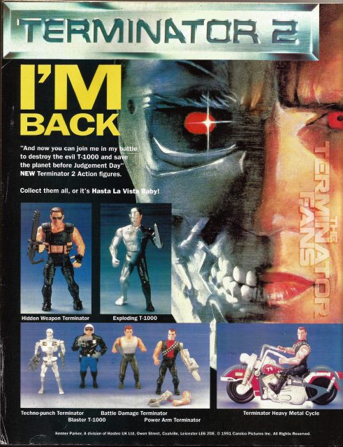 Terminator 2 Kenner Ad 2000 AD