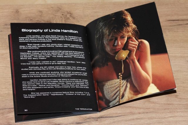 The Terminator Black Barons Booklet Linda Hamilton