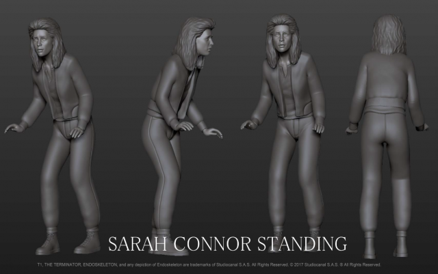Sarah Connor The Terminator Board Game Figure