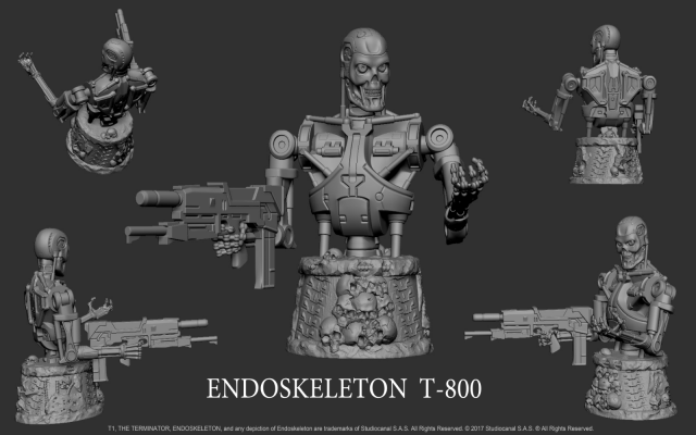 The Terminator Board Game Endoskeleton
