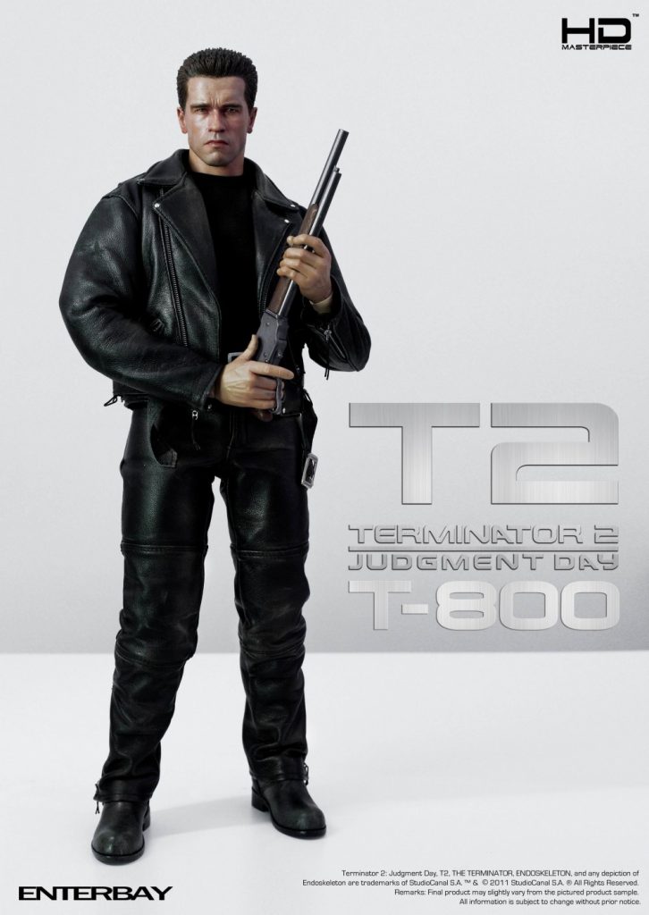 Terminator 2 enterbay t-800 on stand