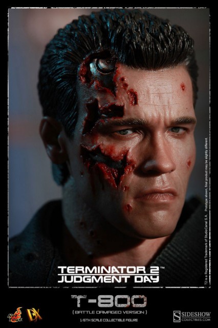 T-800 Battle Damaged Head Variant Hot Toys