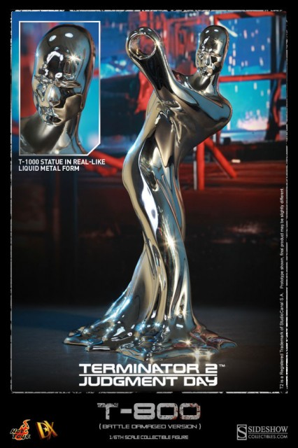 Additional Alternate T-1000 Head Sculpt in liquid metal form