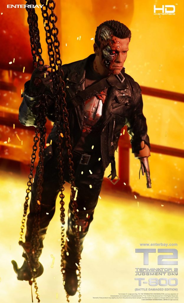 Terminator lowered into molten steel
