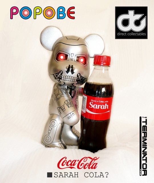 Terminator Popobe with Sarah Coca-Cola Bottle
