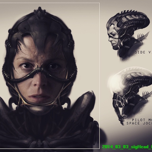 Ripley Pilot Mask Concept Art