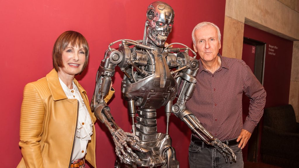 Gale Anne Hurd and James Cameron