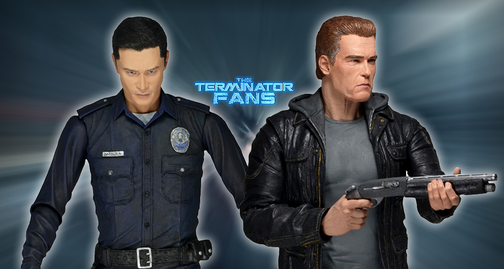 NECA Terminator Genisys T-800 & T-1000 Guardian Battle Damaged CUSTOM LOT U.S.A