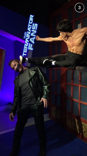 Terminator fighting Bruce Lee