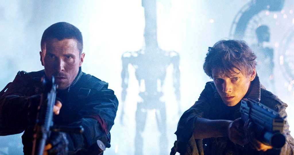 Terminator Salvation Anton Yelchin as Kyle Reese and Christian Bale as John Connor