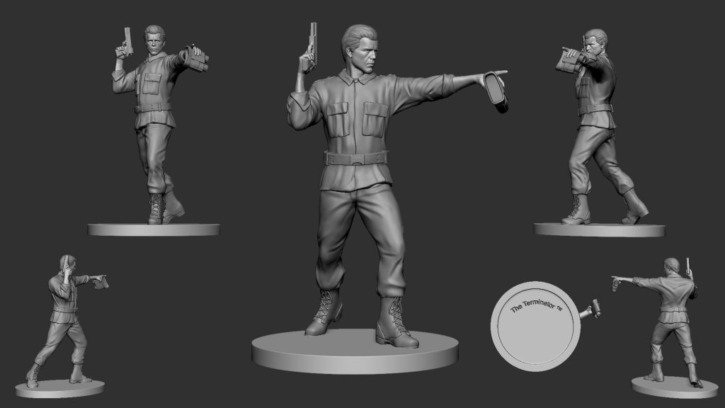 General John Connor Detailed Miniature Figure Board Game Terminator