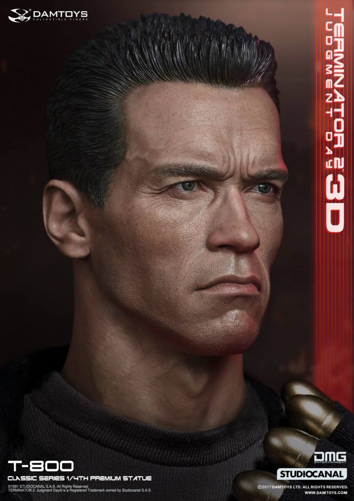 1/4th scale Terminator 2: Judgment Day 3D T-800 Statue