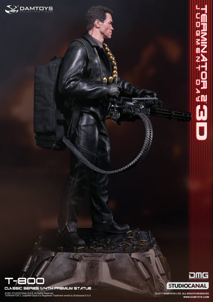 1/4th scale Terminator 2: Judgment Day 3D T-800 Statue