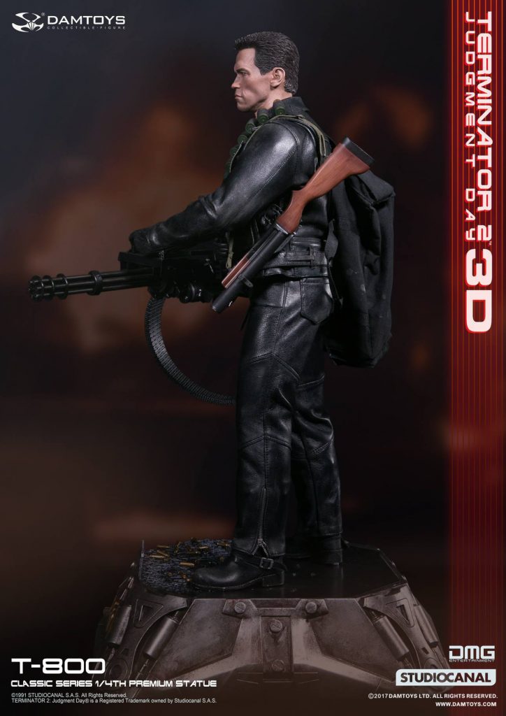 1/4th scale Terminator 2: Judgment Day 3D T-800 Statue