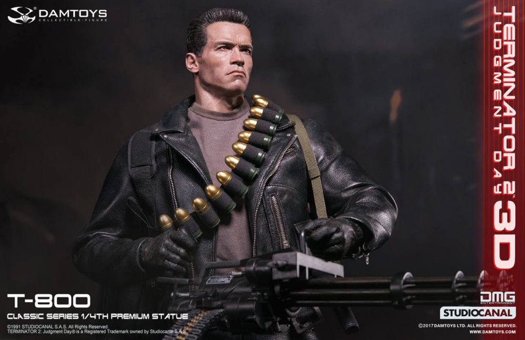 1/4th scale Terminator 2: Judgment Day 3D T-800 Statue