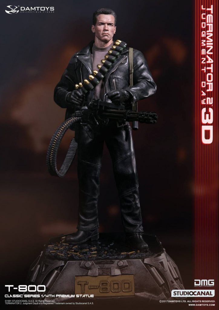 1/4th scale Terminator 2: Judgment Day 3D T-800 Statue