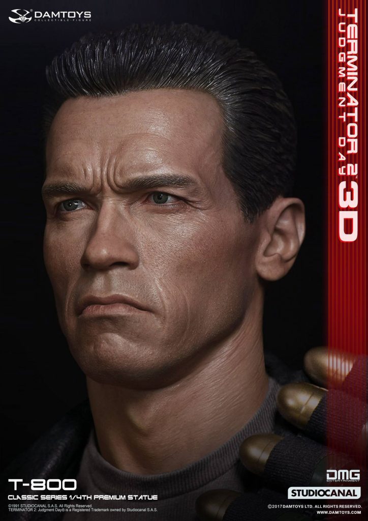 1/4th scale Terminator 2: Judgment Day 3D T-800 Statue