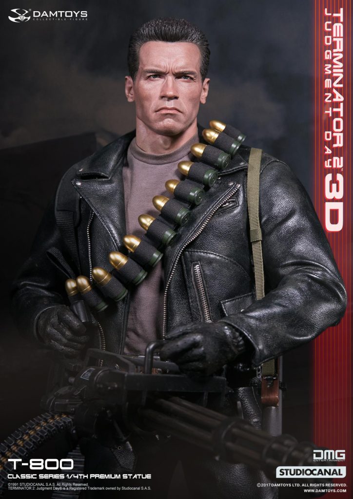 1/4th scale Terminator 2: Judgment Day 3D T-800 Statue