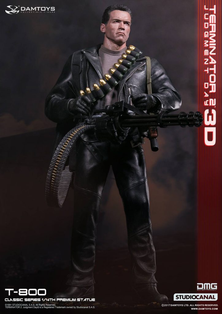 1/4th scale Terminator 2: Judgment Day 3D T-800 Statue