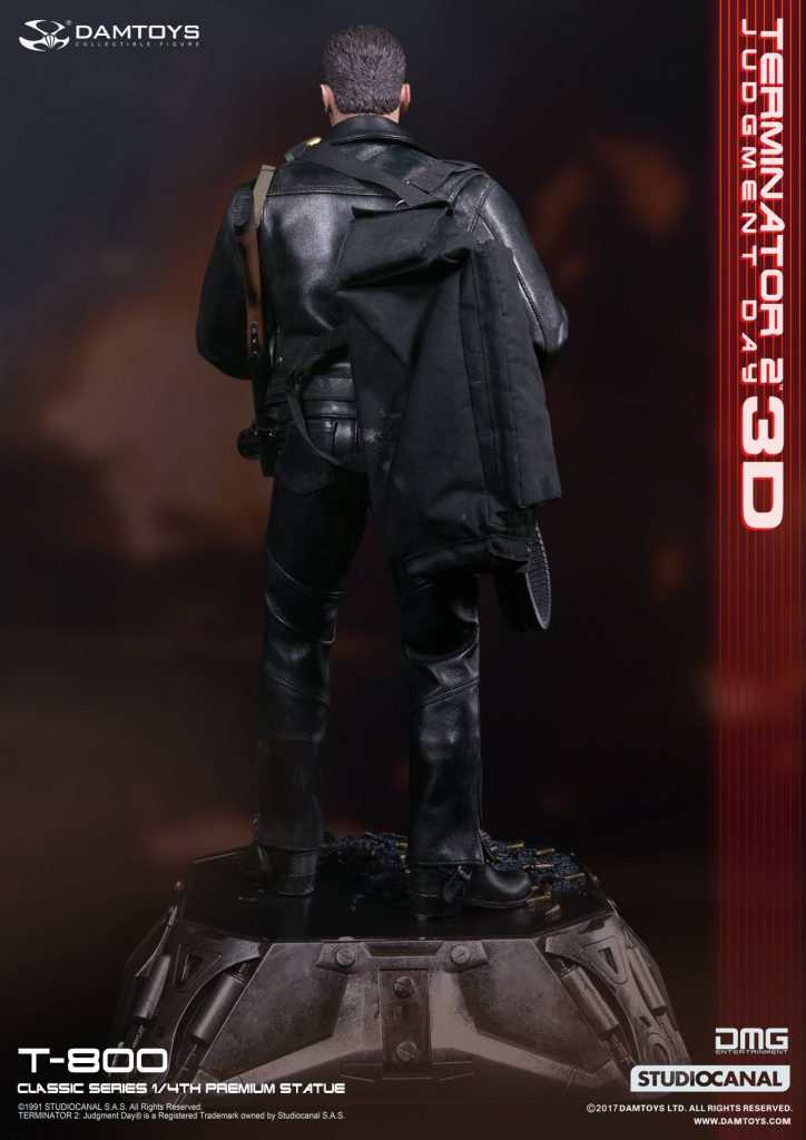 1/4th scale Terminator 2: Judgment Day 3D T-800 Statue