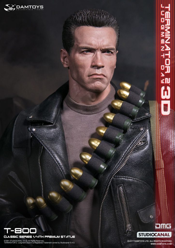 1/4th scale Terminator 2: Judgment Day 3D T-800 Statue