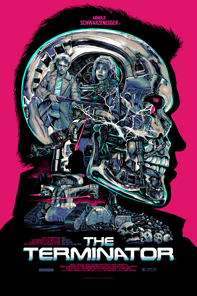 DaVinci's Dreams The Terminator by Christopher Cox - Officially Licensed Art Print Poster Variant