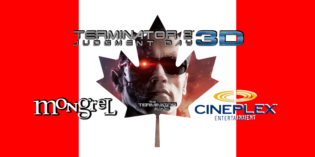 Terminator 2 3D Canada Cineplex Event Screens