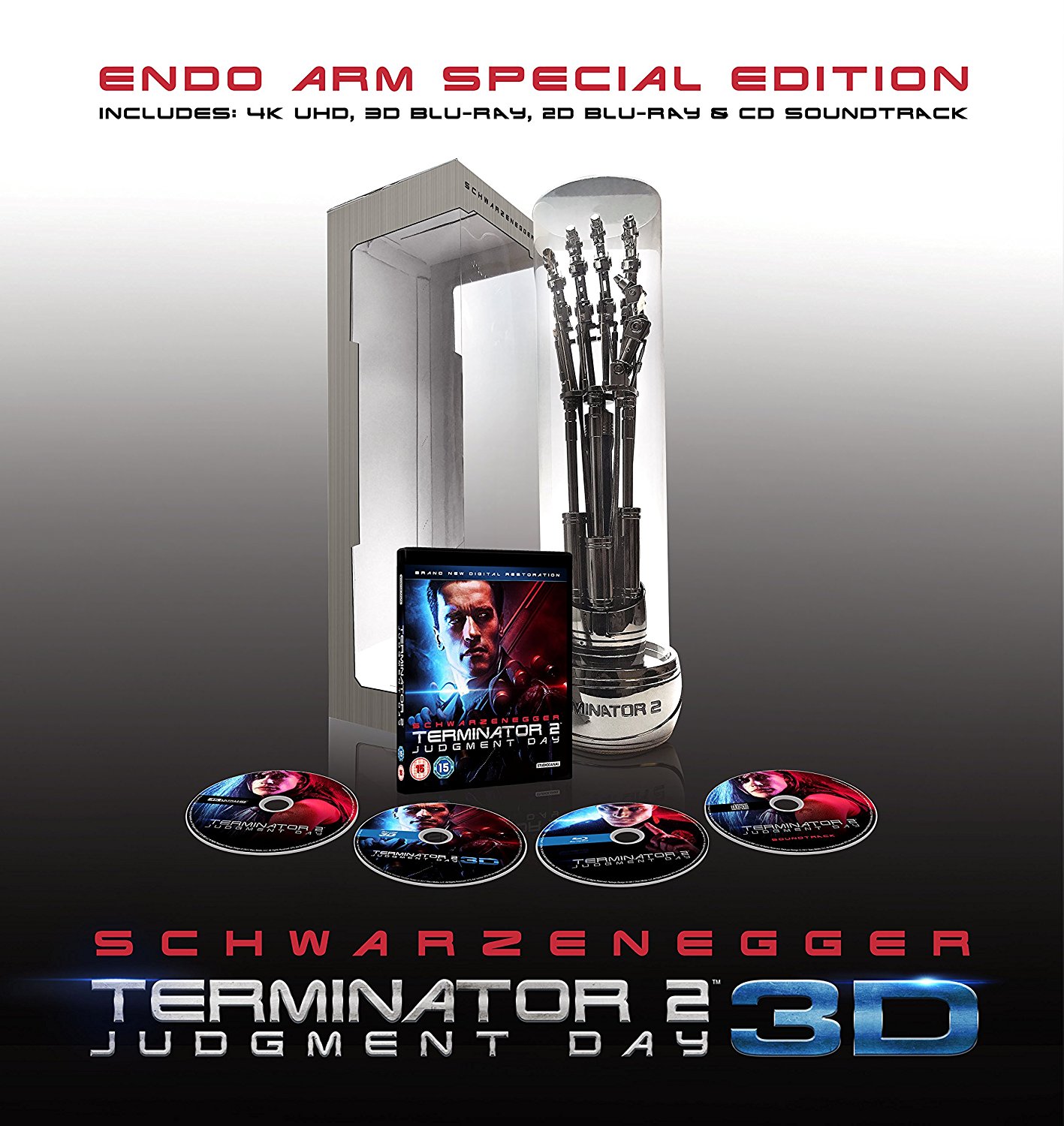 Terminator 2: Judgment Day 3D + 2D Blu-ray – Region Free – New Sealed