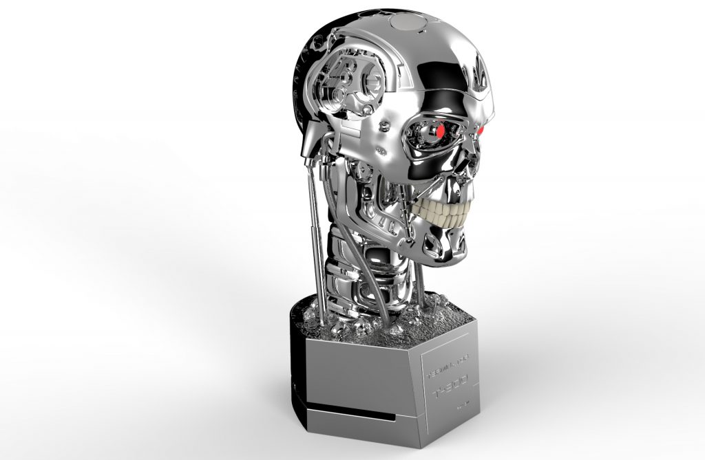 The Terminator Endoskeleton Skull Amazon Alexa Speaker