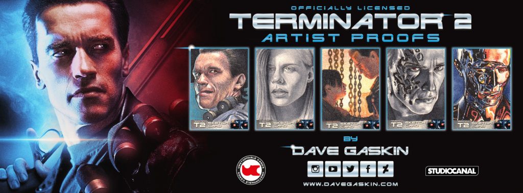 Dave Gaskin Terminator 2 Artist Proofs Unstoppable Cards