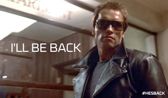 I'll be back The Terminator