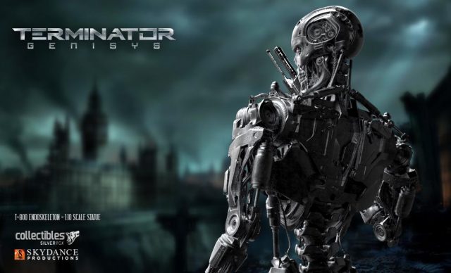 Terminator Genisys T-800 Endoskeleton Statue Silver Fox Collectibles