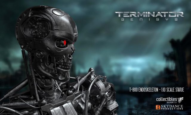 Terminator Genisys T-800 Endoskeleton Statue Silver Fox Collectibles