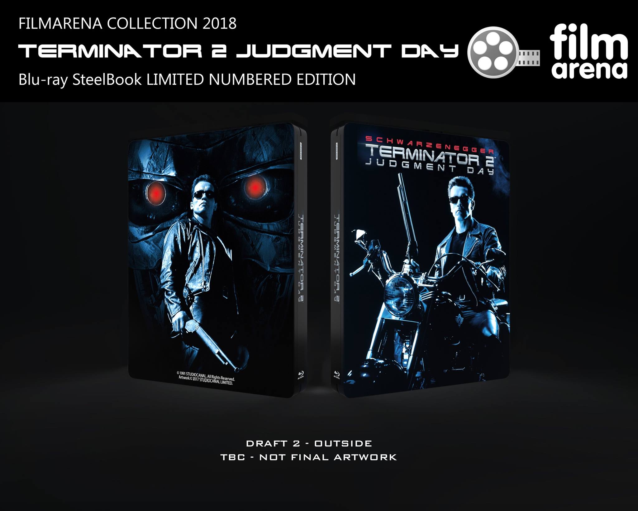 Filmarena Collection Terminator 2: Judgment Day 3D and 4K UHD WEA Exclusive  Steelbooks