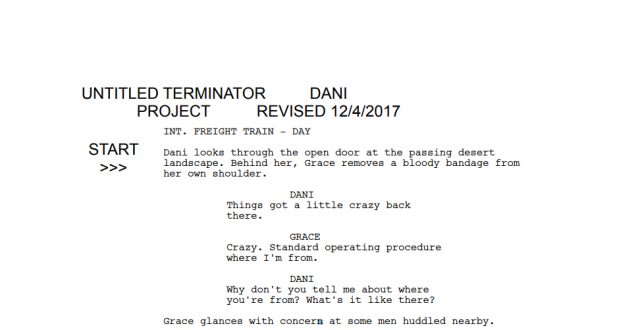 Terminator Project Audition Script