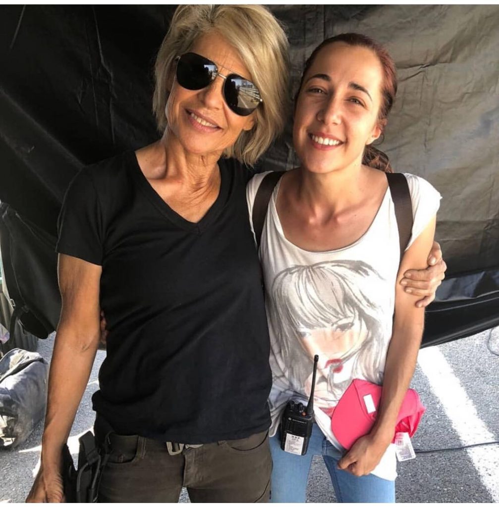 Linda Hamilton Terminator 2019 Set Photos Sarah Connor