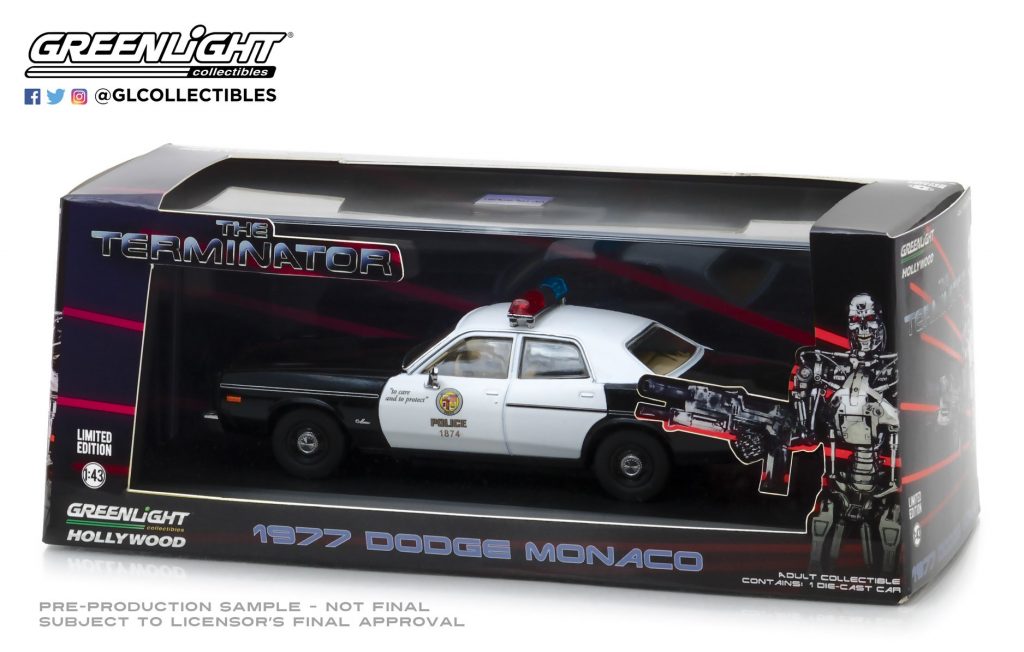 GreenLight Collectibles The Terminator 1977 Dodge Monaco Die-Cast Police Car