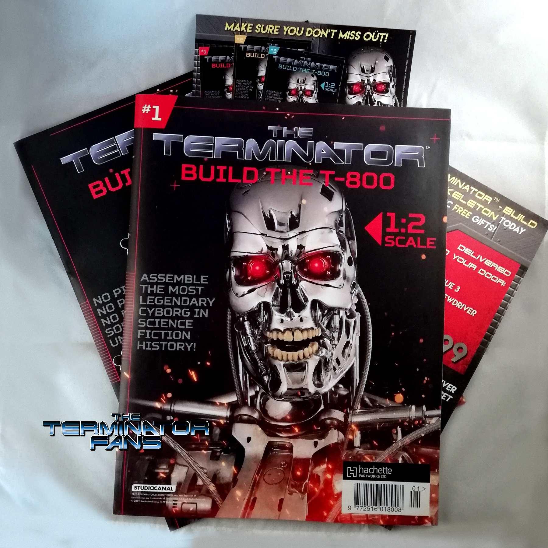 1:2 SCALE HACHETTE TERMINATOR BUILD THE T-800 ENDOSKELETON ISSUE 4 COMPLETE