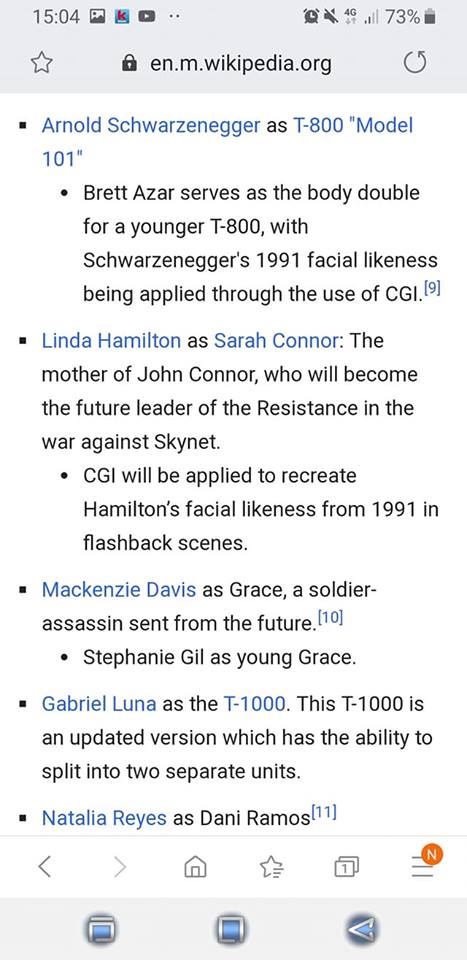 Linda Hamilton's Sarah Connor CGI De-Aged in Terminator: Dark Fate 
