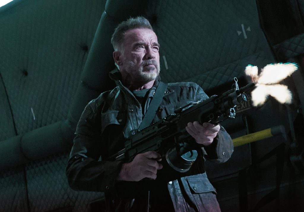 T-800 in Terminator: Dark Fate played by Schwarzenegger